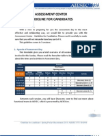 ASSESSMENT CENTER 27.2 Guideline For Candidate