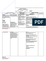 Nursing Care Plan: Nursing Diagnosis Nursing Goals Nursing Outcome