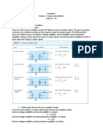 Amplifier (Voltage As Input Signal and Current As Output Signal), and Transresistance Amplifier (Current As