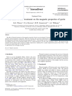 The Effect of Heat Treatment On The Magnetic Properties of Pyrite