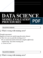 Data Science: Model Evaluation Procedures