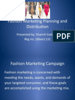 Fashion Marketing Planning and Distribution