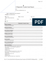 OBD-II Diagnostic Trouble Code Report