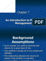 Chapter 7 (An Introduction To Portfolio Management)