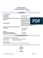 Safety Data Sheet Hydrogen Peroxide 3% USP