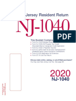 New JErsey Resident Return NJ-1040