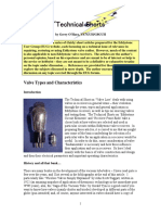 Valve Types and Characteristics With Appendix