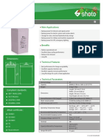 Series VRLA Battery: Main Applications