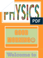 General PHYSICS 2 Week 1