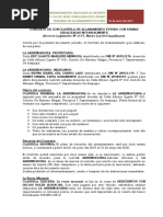 Contrato de Arrendamiento Con Clausula de Allanamiento Futuro