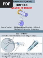 Equation of Torsion: Chapter-5