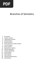 Branches of Semiotics