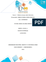 Tarea 1 - Elabora Ensayo Sobre Gerencia Trabajo Colaborativo GERENCIA Y MERCADEO EN SALUD