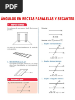 Ángulos en Rectas Paralelas y Secantes