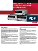 Models 2634B, 2635B, and 2636B System Sourcemeter Instruments Quick Start Guide