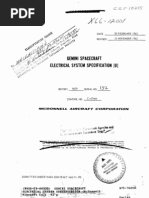 Gemini Spacecraft Electrical System Specification