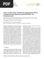 Source-Receptor Matrix Calculation For Deposited Mass With The Lagrangian Particle Dispersion Model FLEXPART v10.2 in Backward Mode