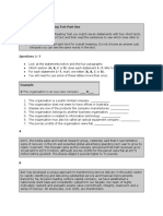 How To Approach Reading Test Part One