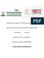 Lectura (Evaluación Diagnóstica)