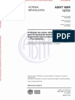 NBR 12.721 (2007) - Avaliação Dos Custos de Construção