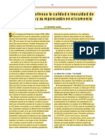 Lectura Problemas Erlativos A La Calidad e Inocuidad de Los Alimentos y Su Repercusión en El Comercio