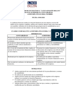 Cuadro Comparativo Semejanzas y Diferencias de Auditoria Fianciera y Contabilidad