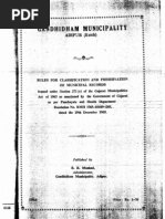 Rules For Classification and Preservations of Municipal Records Framed by Gandhidham Municipality.