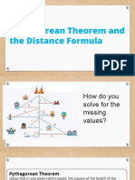 Pythagorean Theorem and The Distance Formula