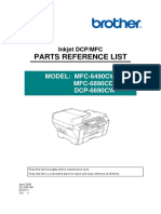 Parts Reference List: MODEL: MFC-6490CW MFC-6890CDW