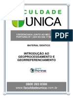 Introdução Ao Geoprocessamento e Georreferenciamento