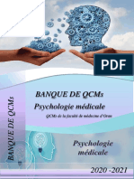 Banque de QCMs Psychologie Médicale - Version - 01