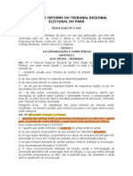 Resolução 2909 - 2002 - Regimento Interno TRE PA