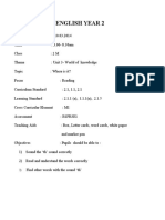 Lesson Plan English Year 2: SJK (C) Kuo Min Gemas