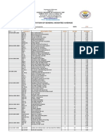 Computation of General Weighted Average: Course # Descriptive Title Units Grade Product