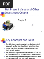 Net Present Value and Other Investment Criteria