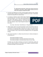 Lab-6 Exercises:: Course Title: Lab-6 Programming Fundamentals Nested If Else & Switch Case Statements