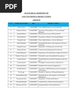 Law of Evidence - Project Topics - Group B2690