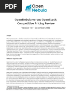 OpenNebula Versus OpenStack - Competitive Pricing Review r1.0 - 20201211