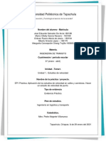 Aplicación de Los Estudios de Velocidad en Calles y Carreteras. Hacer Un Estudio de Velocidad de Punto.