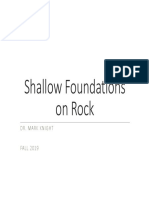 Foundations On Rock