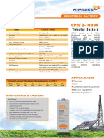 Opzv 2-1000A: Industrial Battery