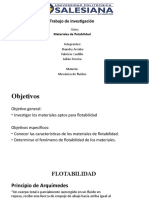 Investigación Materiales de Flotabilidad