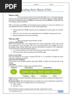 Lab 11: Cascading Style Sheets (CSS)