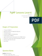 PGMP Lessons Learnt - 09-16-2019