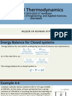 Applied Thermodynamics: BSEE 2019-2023 3 Semester Pakistan Institute of Engineering and Applied Sciences, Islamabad