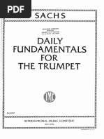 Sachs Daily Fundamentals For The Trumpet