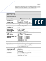 Specification For The Book Scanner