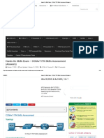 Hands On Skills Exam - CCNAv7 ITN Skills Assessment (Answers)