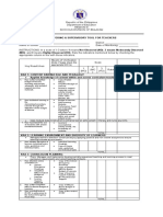 Monitoring Supervisory Tool For Teachers