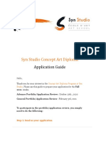 Syn Studio Concept Art Diploma: Application Guide